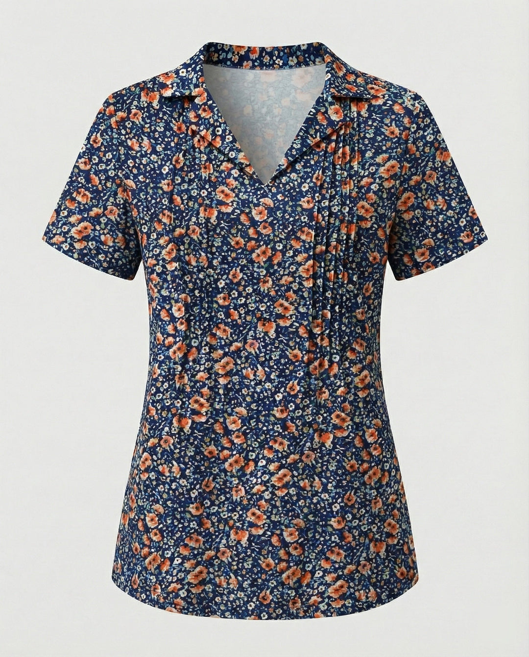 Blouse Women Short Sleeve Print