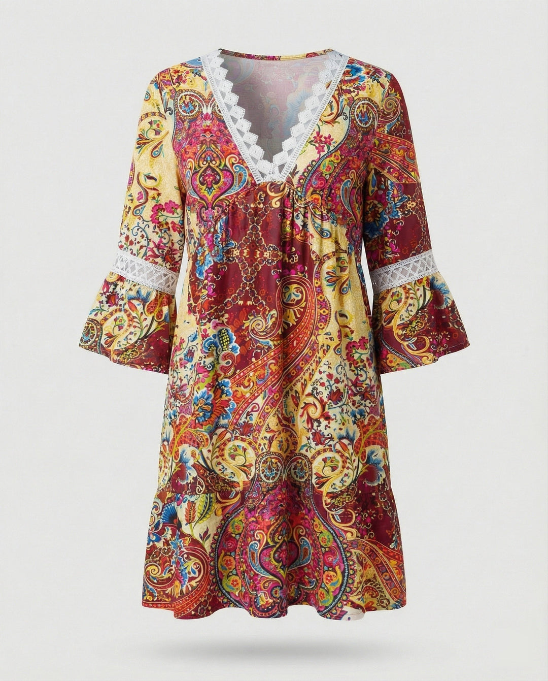 Ladies Mini Dress A-Line Floral
