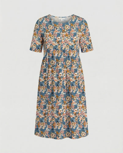 Women's Midi Dress Flared with Pockets