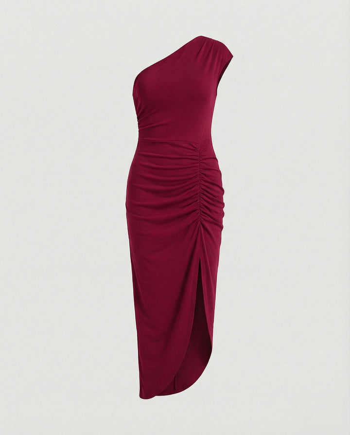 Ladies Maxidress One-Shoulder with Slit