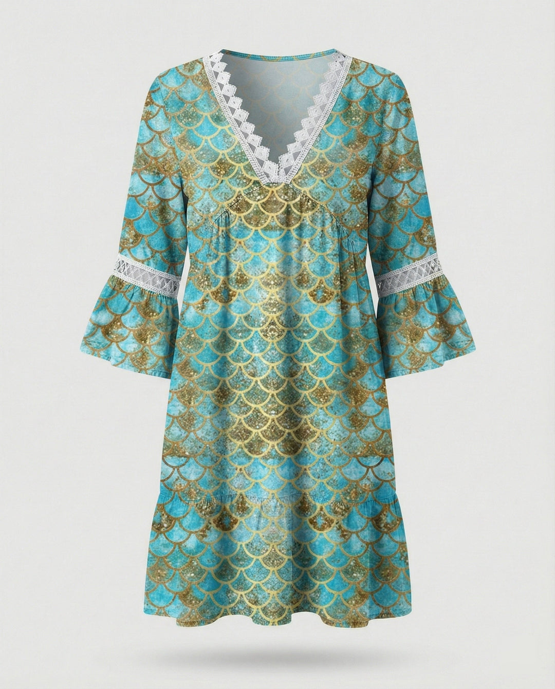 Ladies Mini Dress A-Line Floral