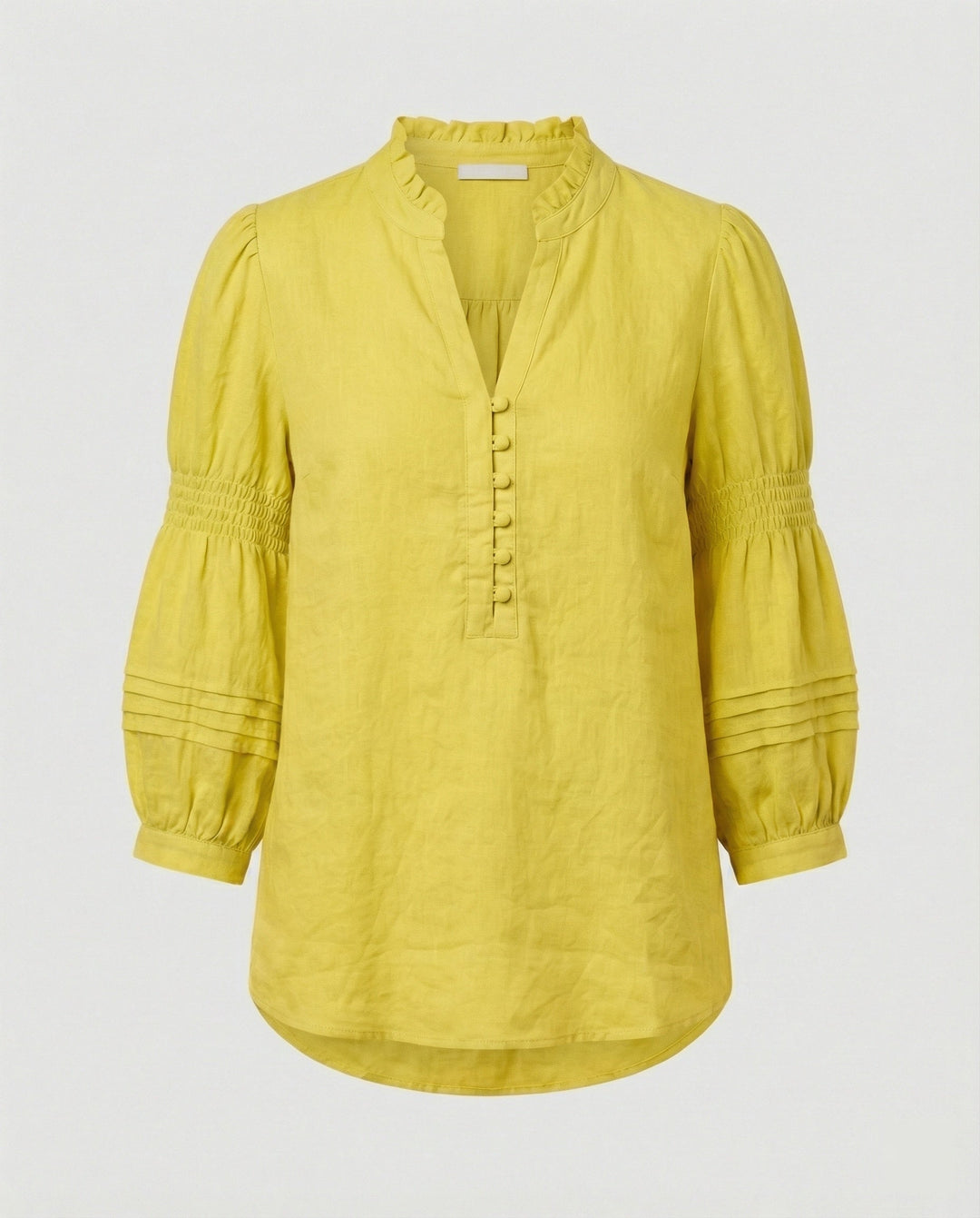Ladies Tunic Linen with Balloon Sleeves