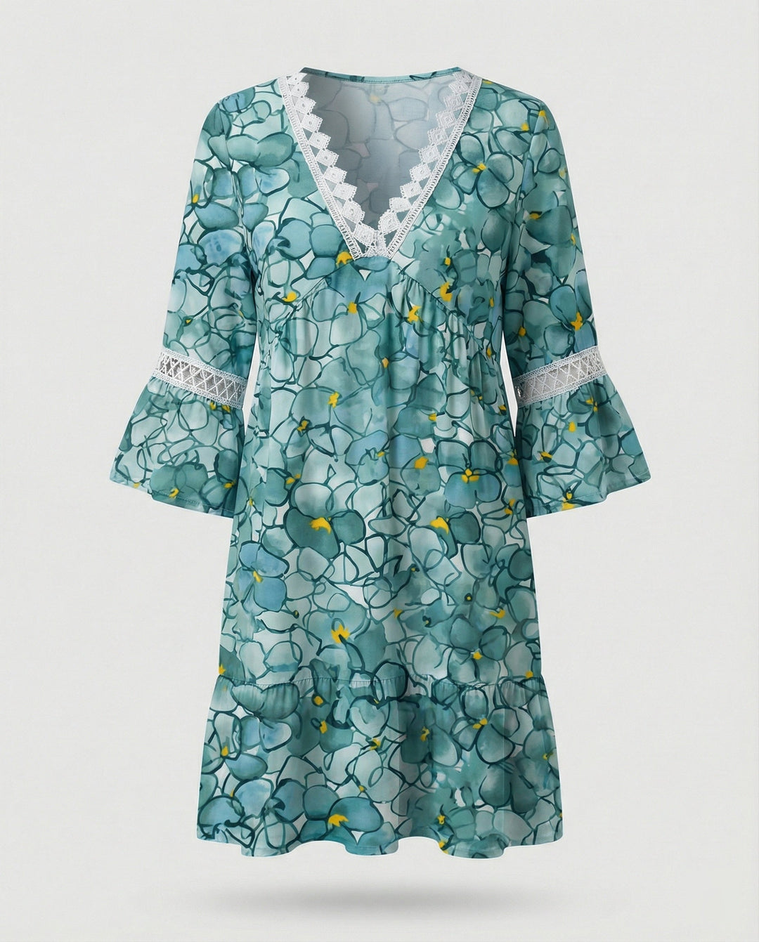 Ladies Mini Dress A-Line Floral