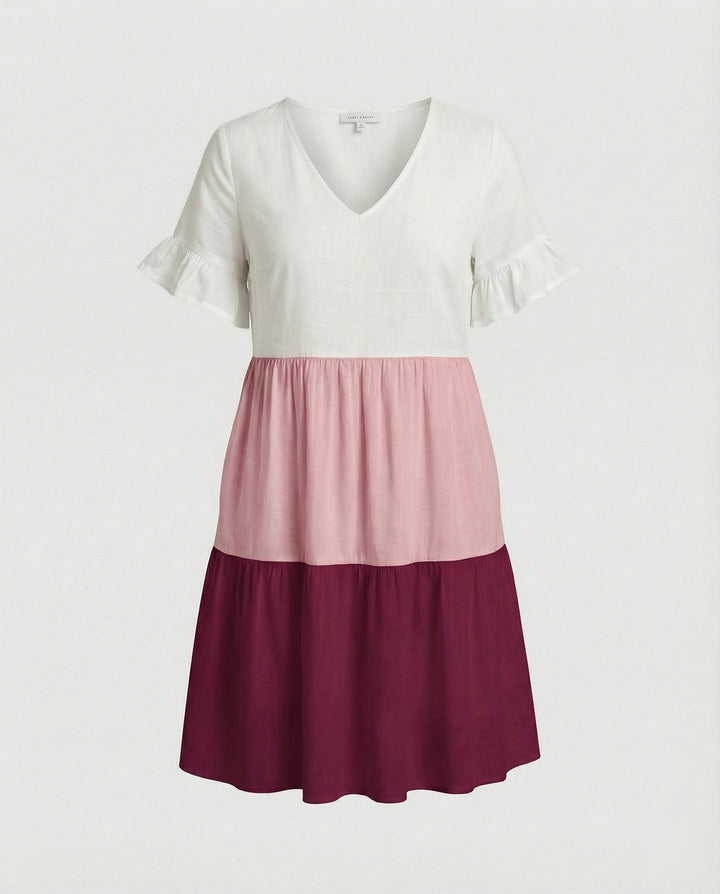 Women Summer Dress Midi Dress Ruffle