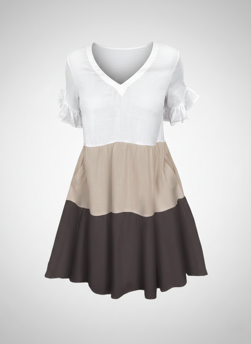 Women Summer Dress Midi Dress Ruffle
