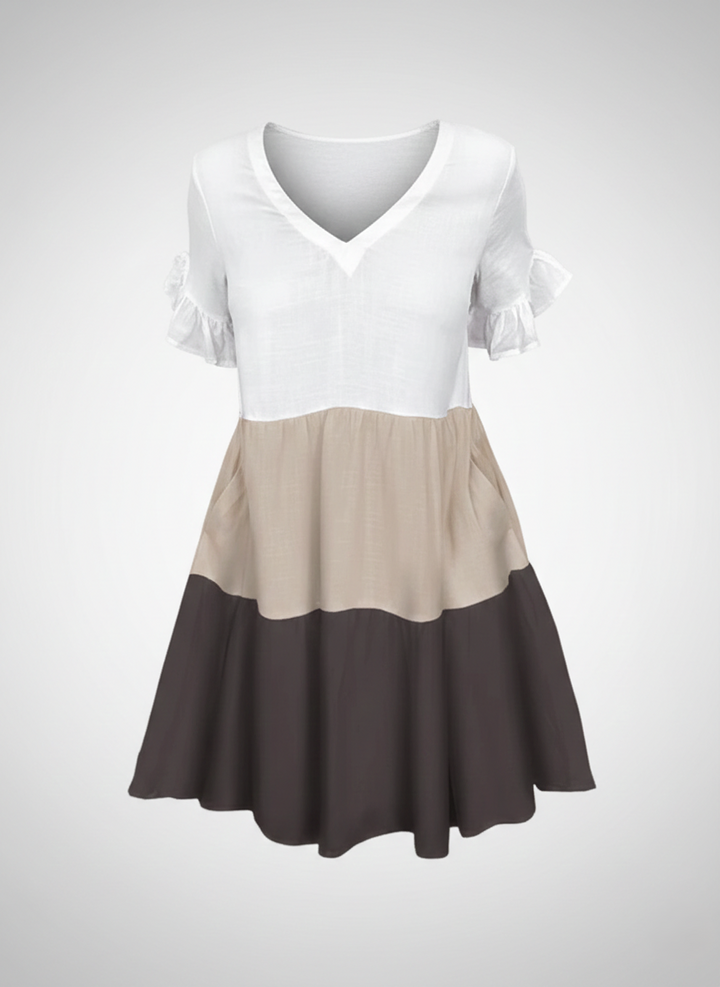 Women Summer Dress Midi Dress Ruffle