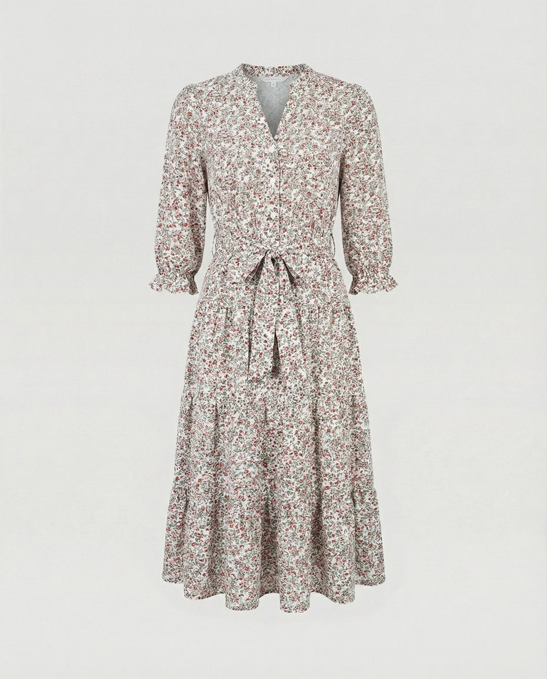 Women's midi dress summer with ruffle
