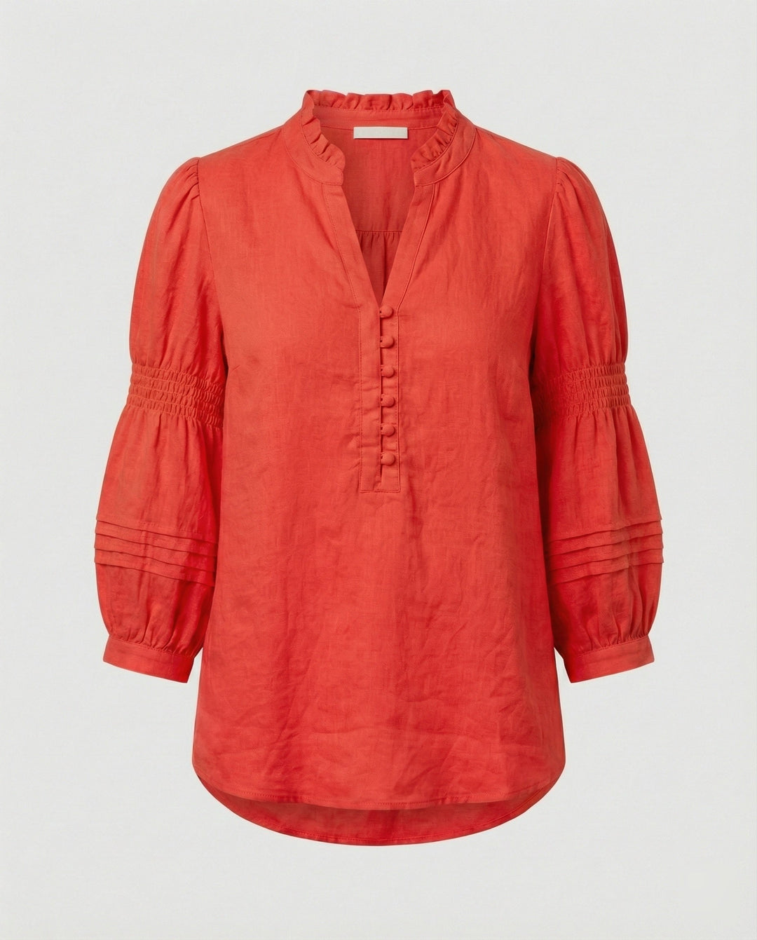 Ladies Tunic Linen with Balloon Sleeves