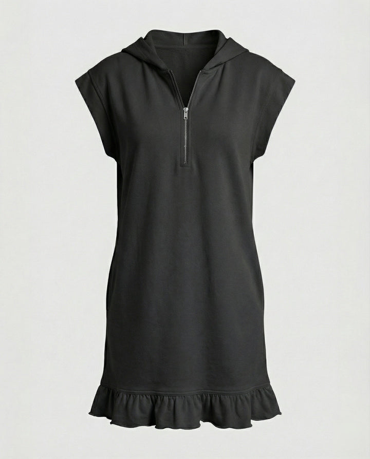 Women’s Shirt Dress Midi with Zipper