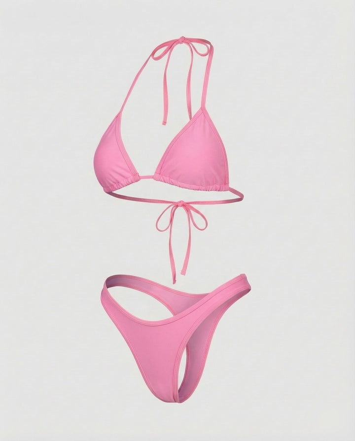 Ladies Triangle Bikini Contouring Seams