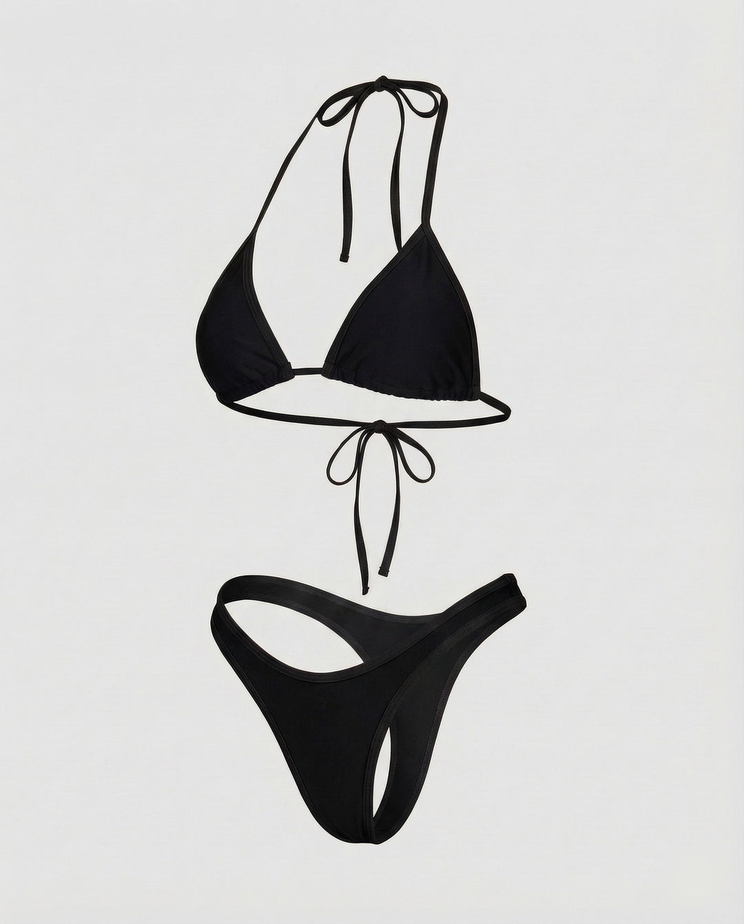 Ladies Triangle Bikini Contouring Seams