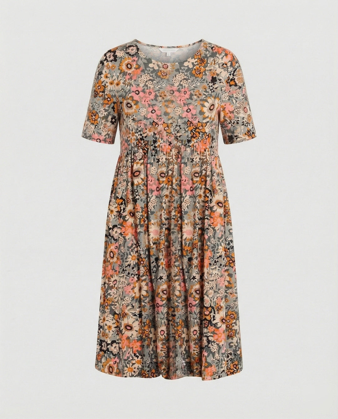 Women's Midi Dress Flared with Pockets
