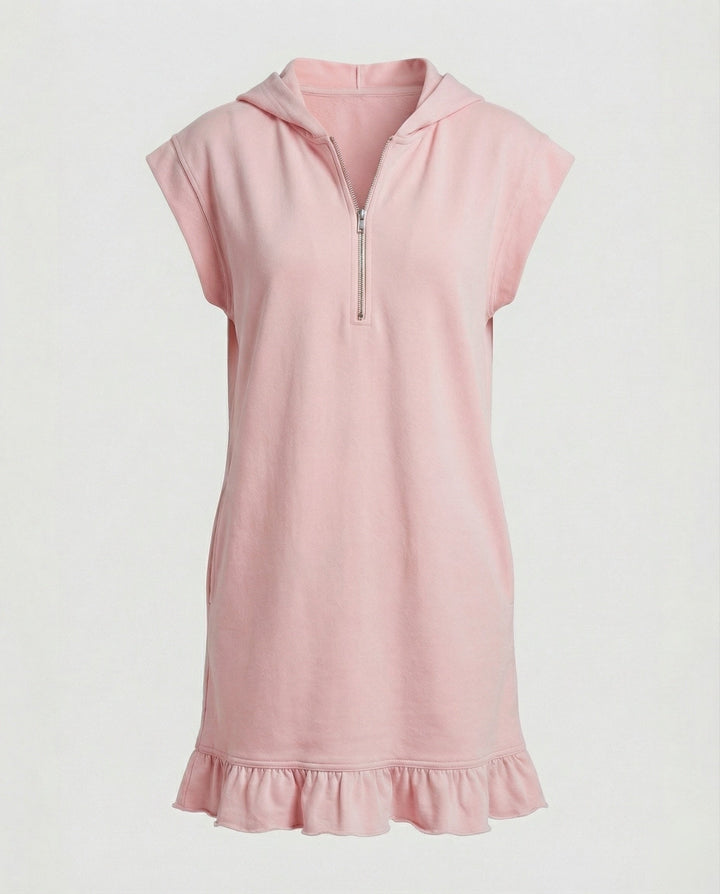 Women’s Shirt Dress Midi with Zipper
