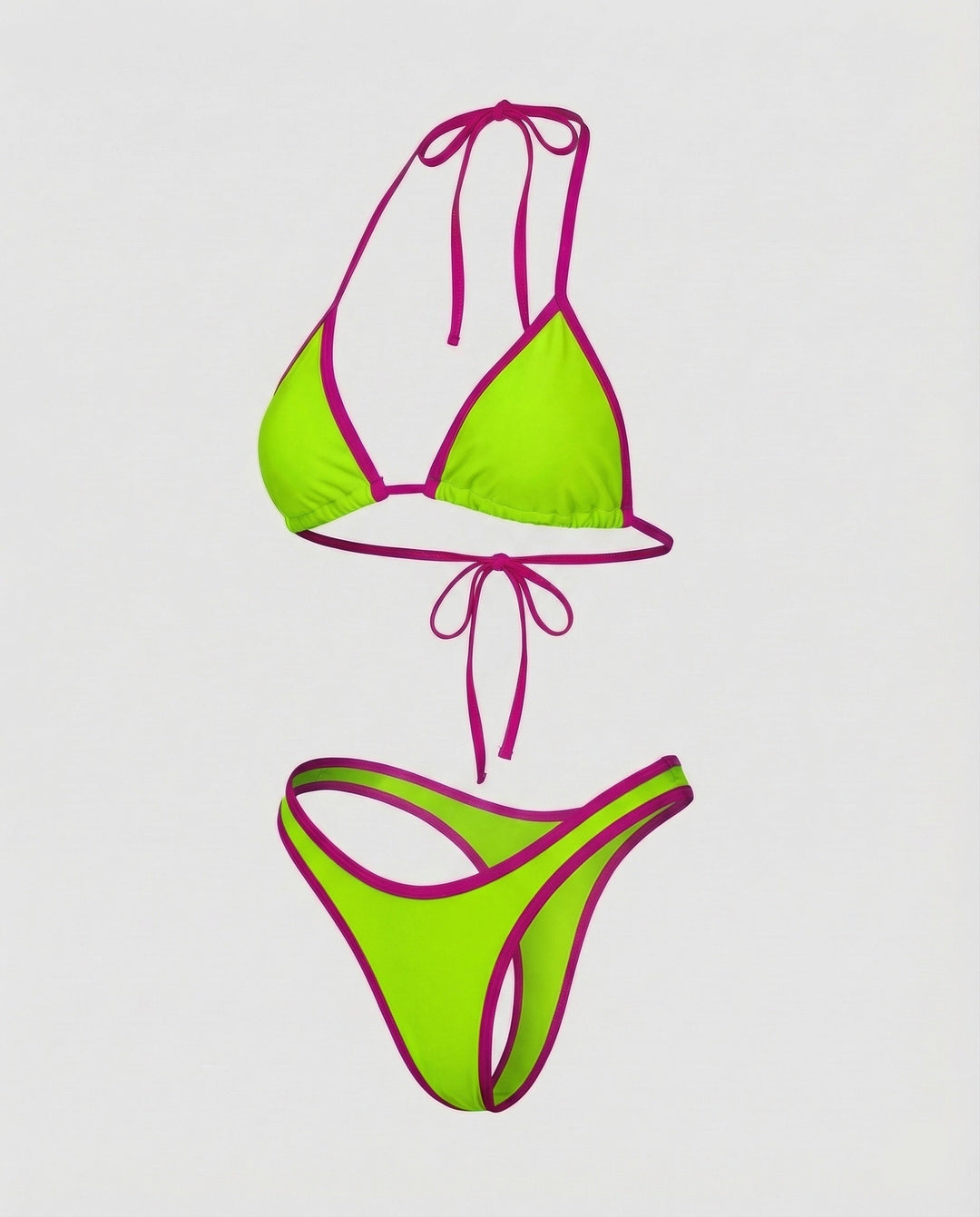 Ladies Triangle Bikini Contouring Seams