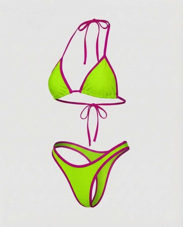 Ladies Triangle Bikini Contouring Seams