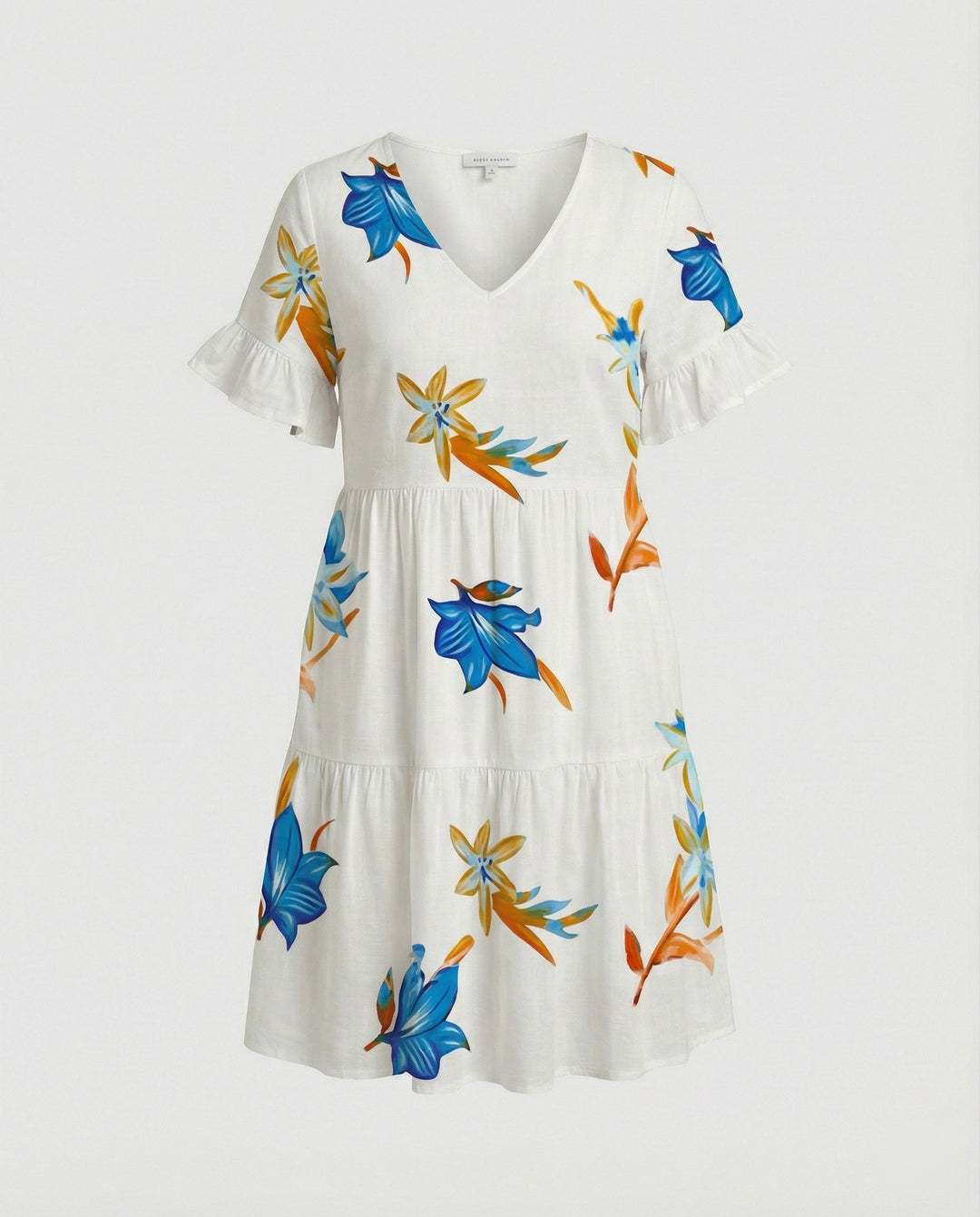 Women Summer Dress Midi Dress Ruffle