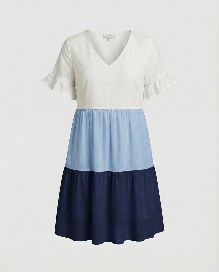 Women Summer Dress Midi Dress Ruffle