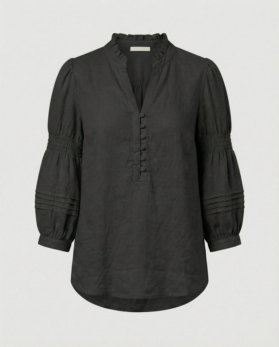 Ladies Tunic Linen with Balloon Sleeves