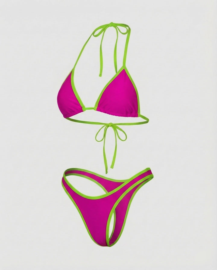 Women's Triangle Bikini Contouring Seams