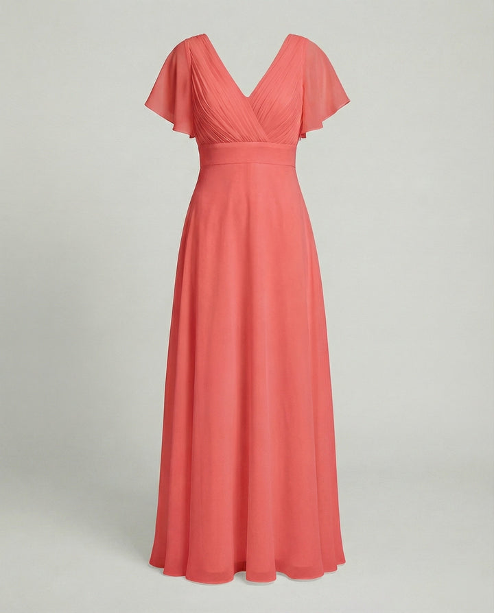 Ladies Max Dress Chiffon elegant pleated