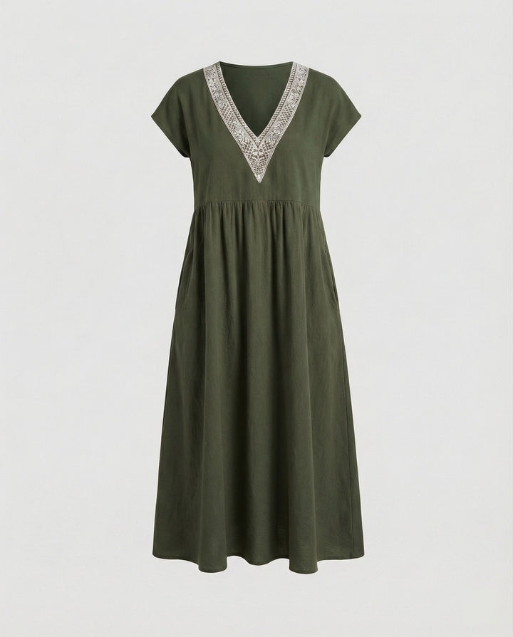 Women's Midi Dress Summer Lace