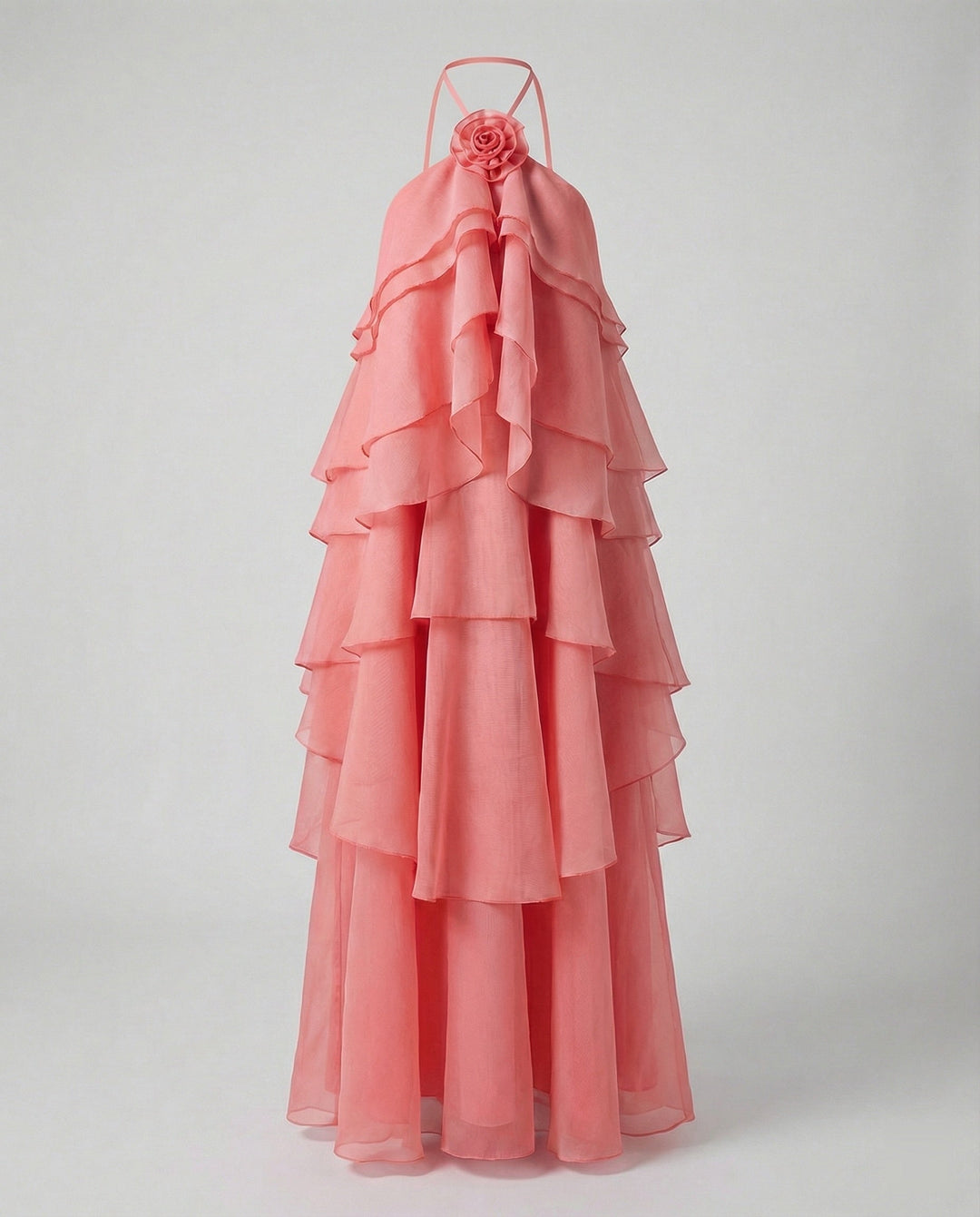 Women's summer dress short with ruffles