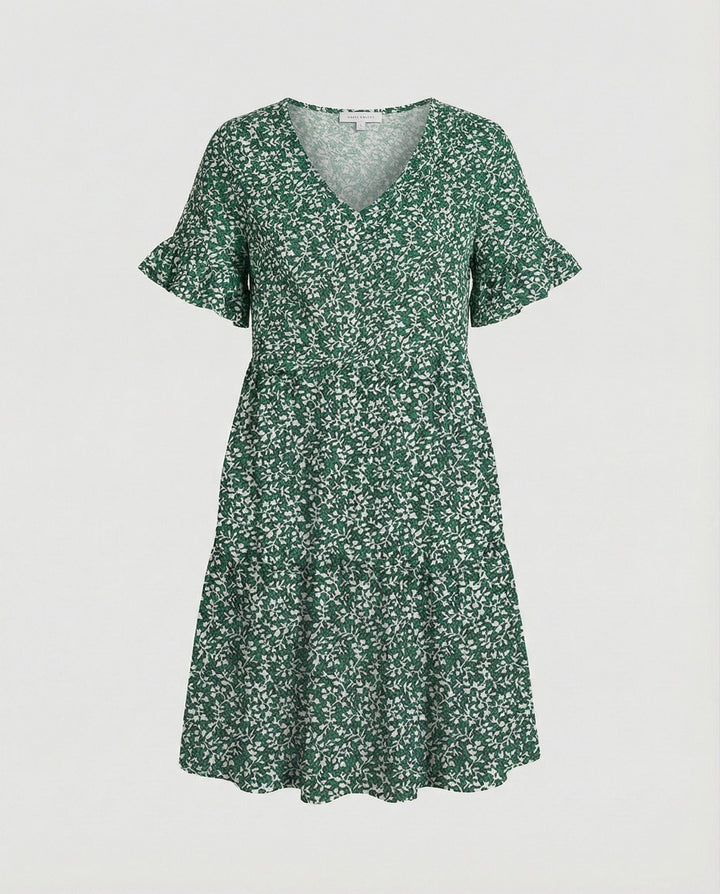 Women Summer Dress Midi Dress Ruffle