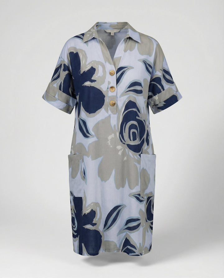 Women’s shirt dress A-line with pockets