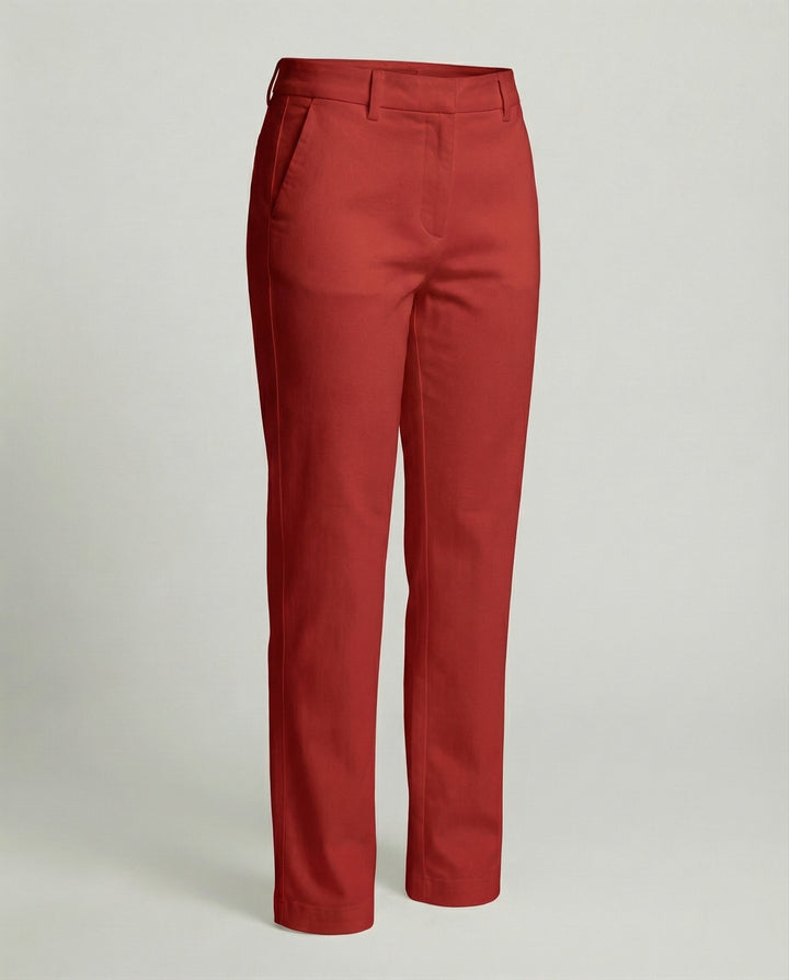 Women's High-Waisted Chino Pants Wide Leg