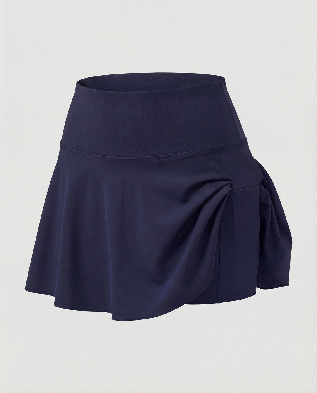Women's high-waisted swim skort with side pocket