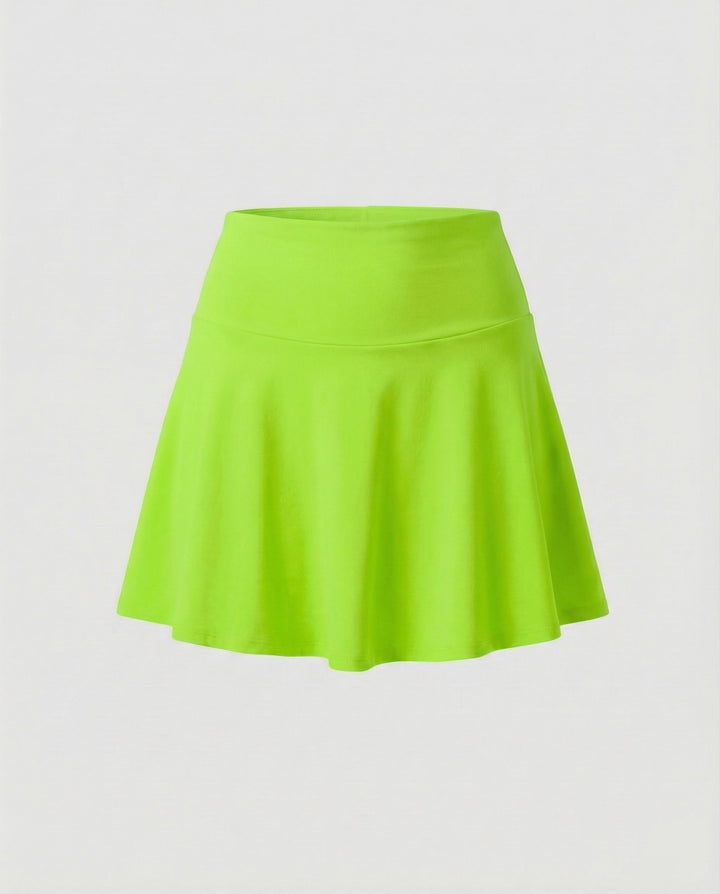 Women's high-waisted swim skort with side pocket