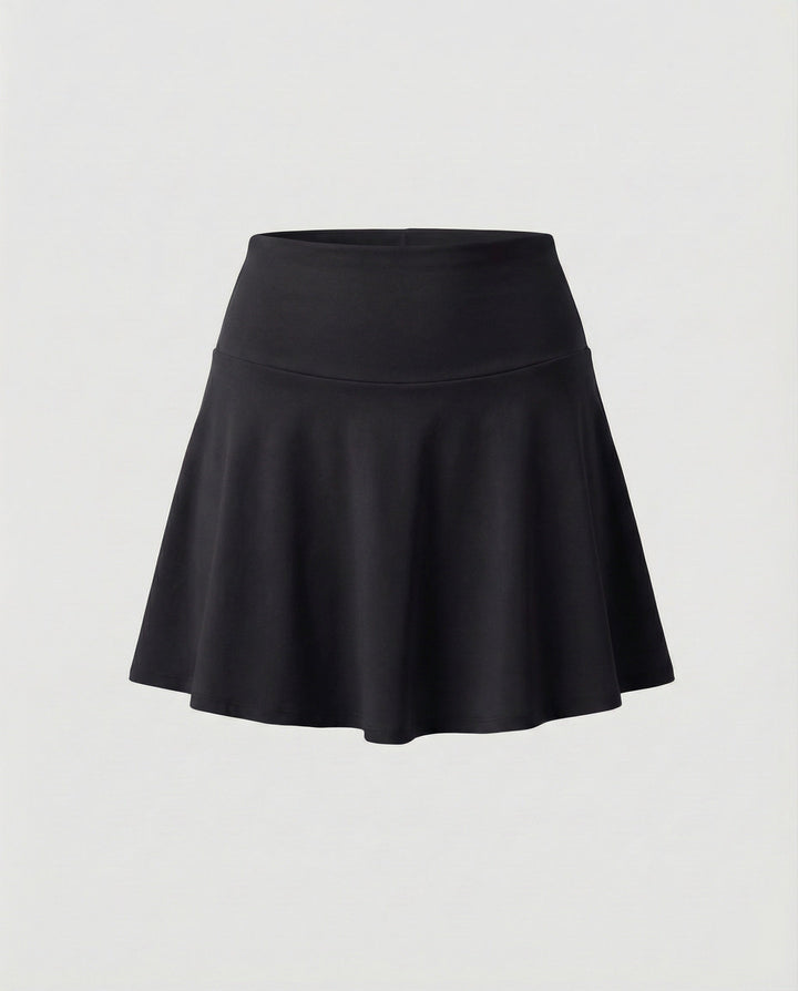 Women's high-waisted swim skort with side pocket