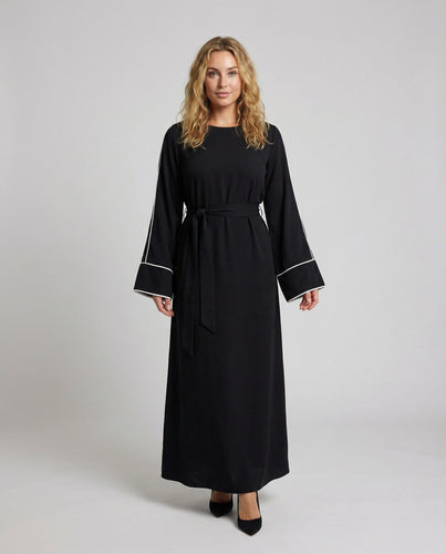 Women's elegant maxi dress with bow