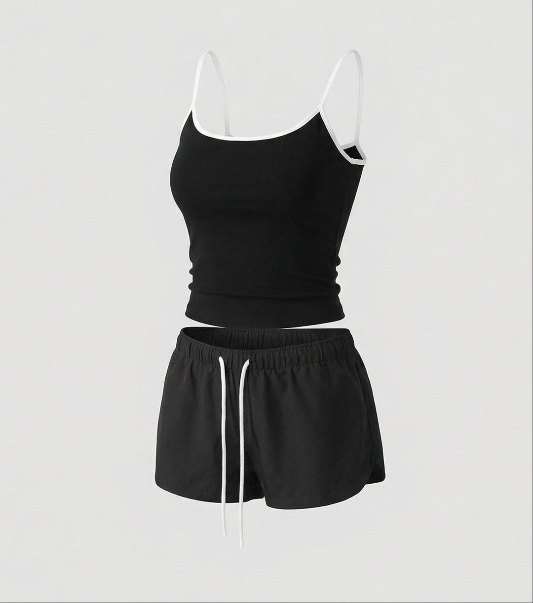 Women's two-piece summer sports set with tank top