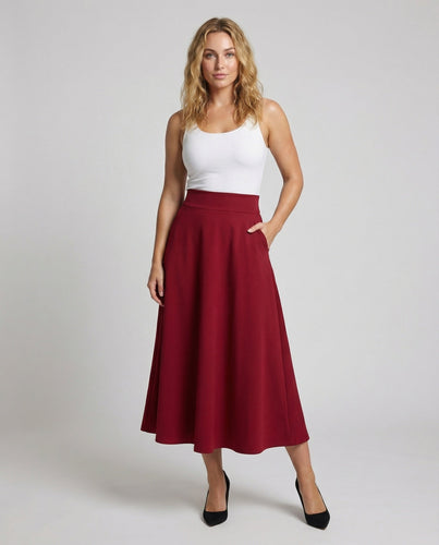 Ladies elegant maxi skirt in A-line style