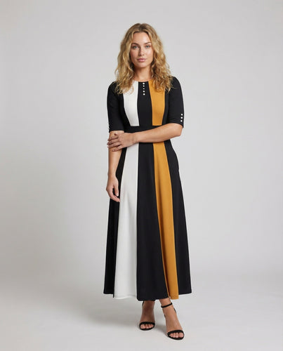 Ladies elegant maxi dress with corset