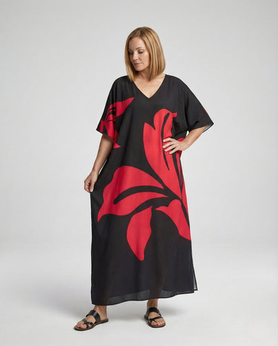 Women's Maxi Dress Kaftan V-Neck