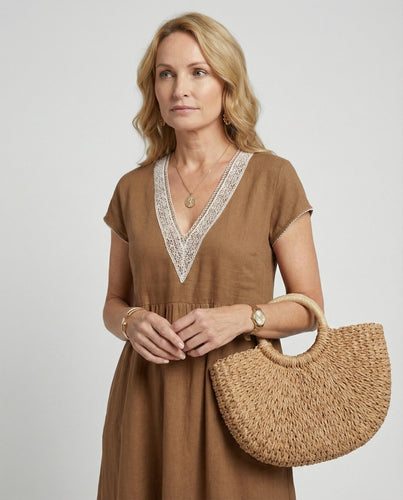 Women's Midi Dress Summer Lace