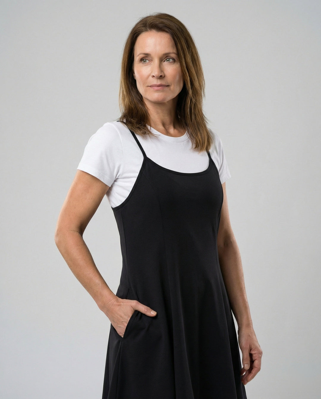 Women's Skater Summer Dress with Straps